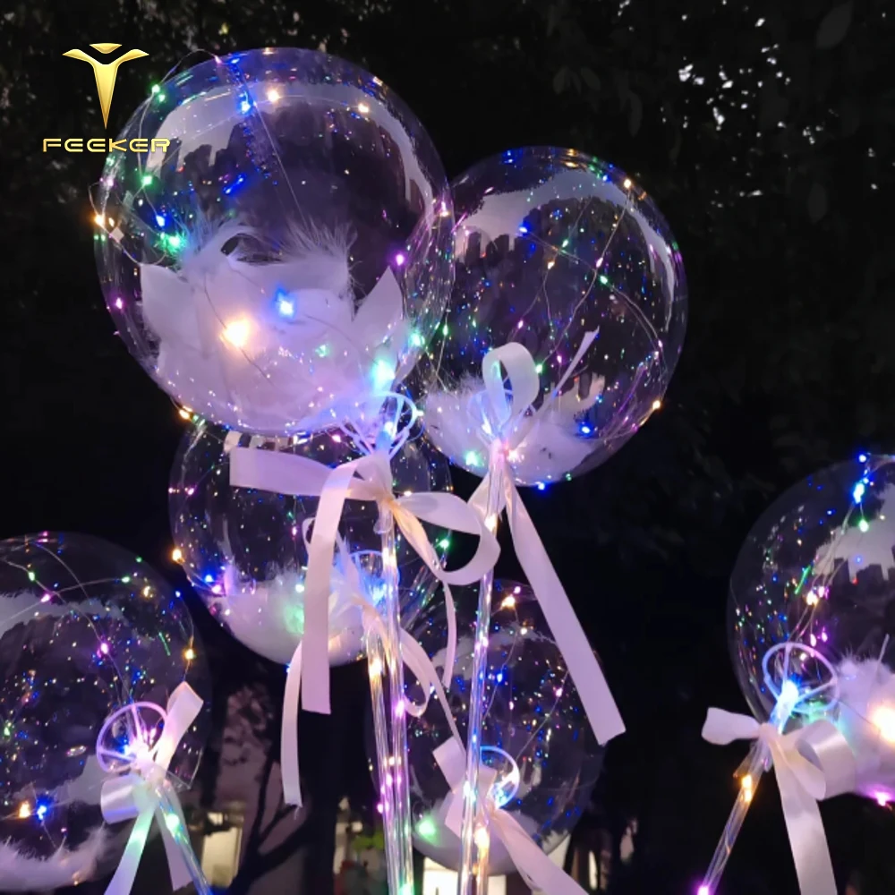 Wholesale Bobo Ballon 20 Inches Light LED Balloon For Christmas Wedding Party Decoration