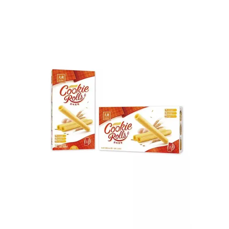 Хит продаж, с мягким задником на гибкой песочное печенье 150g печенья оптом Хрустящие оригинальный яйцо печенье в рулоне