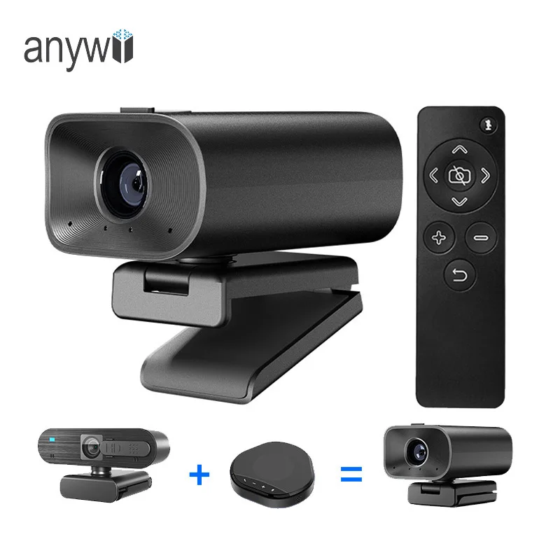 Source Factory All in one webcam 3 in one USB web camera Full HD with speaker microphones remote control for video calling