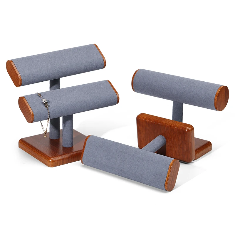 Jinsky Necklace Organizer Jewelry Display Stand Jewelry Organizer T-Bar Headband Holder for Chains, Bracelets, Earring Showcase