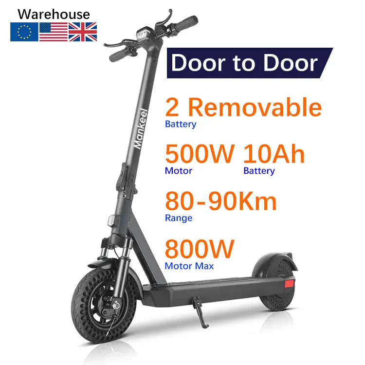 Mankeel Pioneer Private Eu Warehouse 10 Inch Adults Off Road Electric Scooter Kick Electrico Fully Enclosed Mobility Scooters
