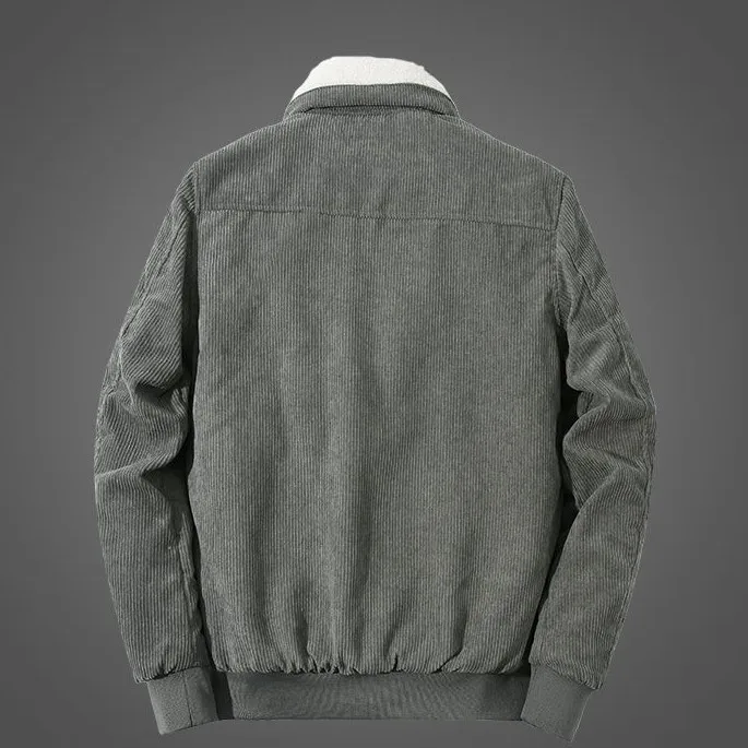 Wholesale 100%Cotton Warm Thick Corduroy Jacket Men