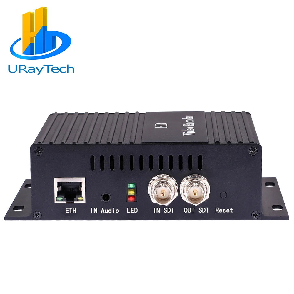 URay H.264 SD HD 3G SDI To IP SRT Encoder HD-SDI Video Streaming Encoder IPTV Live Encoder For Youtube Facebook Wowza Via RTMP