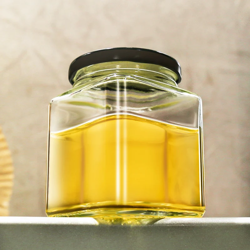 Custom Square High Quality Frascos De Vidrio Para Mermeladas Glass Honey Pickles Jar Chinese 200ml 280ml 480ml