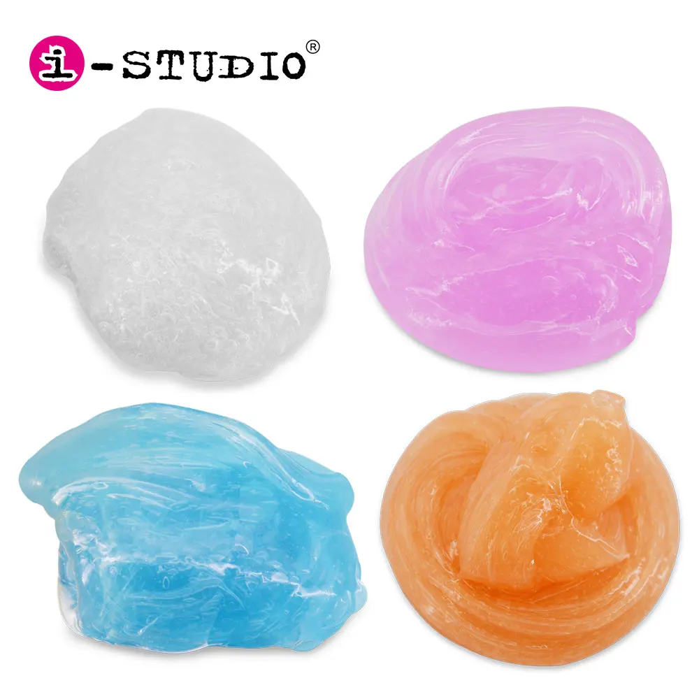 Istudio Factory Colorful Crystal Mud Slime Stress Relief Toy Clear Slime For  Kids