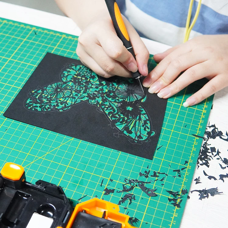 Sharp Blade Premium 37pcs carbon steel blade DIY Engraving Art Craft wood Chisel carving tools knife kit sets