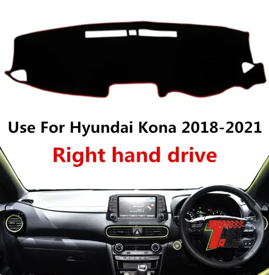Taijs factory produces polyester material car dashboard mats car dashboard cover suitable for Hyundai Kona 2018-2021