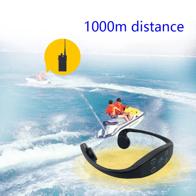Aquatic Sports Long Range Training Waterproof IPX 8 Wireless H906A Open Water Bone Conduction Headphone