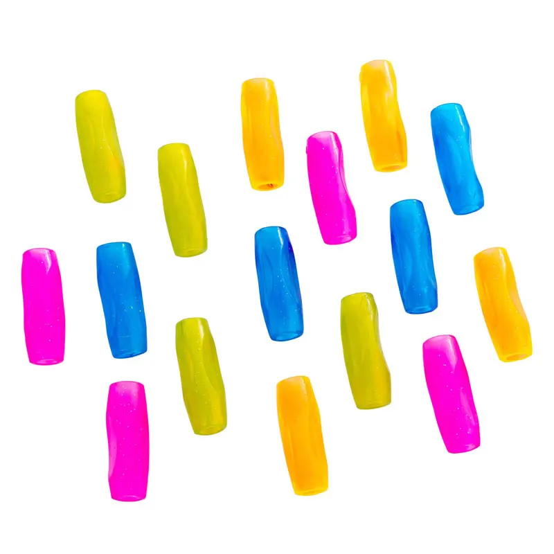 BECOL New Coming Children Writing Training Correction Tool Pens Holding Colorful Flexible Silicone Pencil Aid Grips for Kids