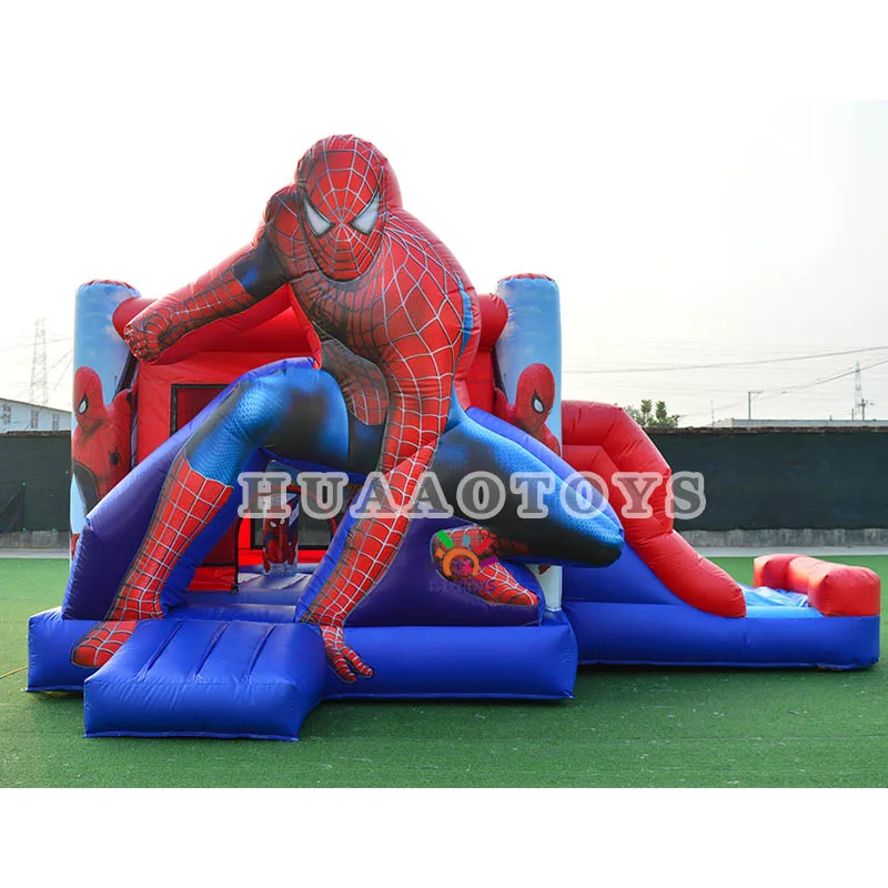 Customized spiderman Commercial Inflatable Bouncy Castle for Kids games inflatable trampoline Inflatable Bounce House