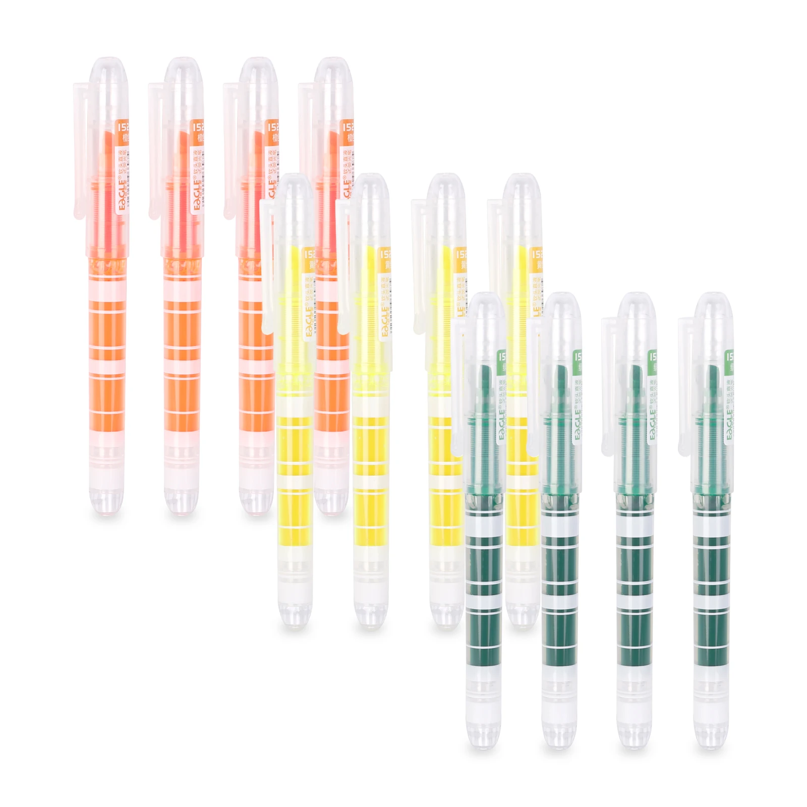 Cheap Price Stationery Highlighter Pen Set Plastic Orange Highlighter Pen For Sthool