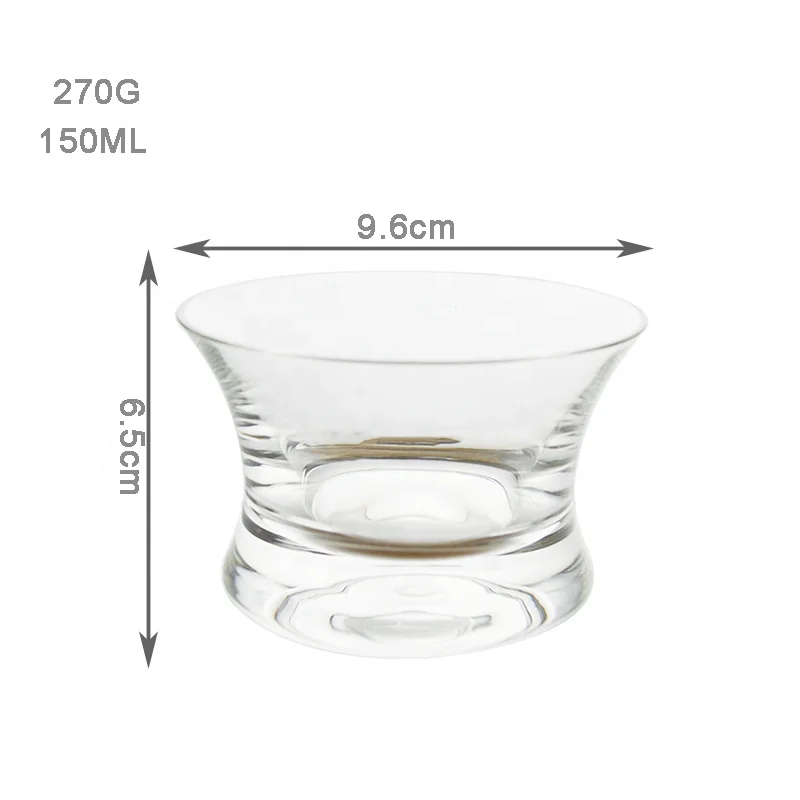 Japanese Edo Kiriko Whiskey Spin Glass Neat Bowl Collection Crystal Whisky Cup