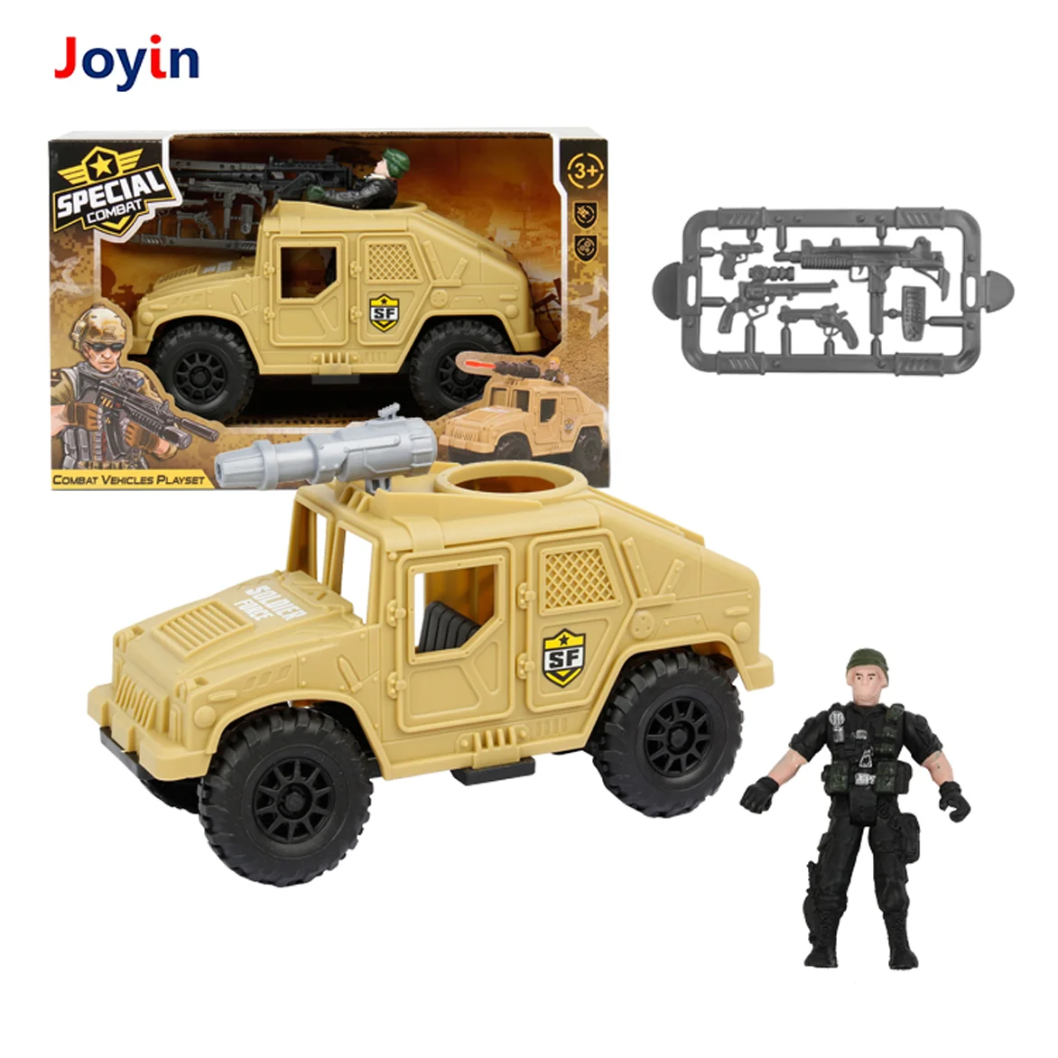 Covert Operations Toys - Tactical Tank Military Vehicles and Special Forces Special Forces Unit Soldier Toy Set