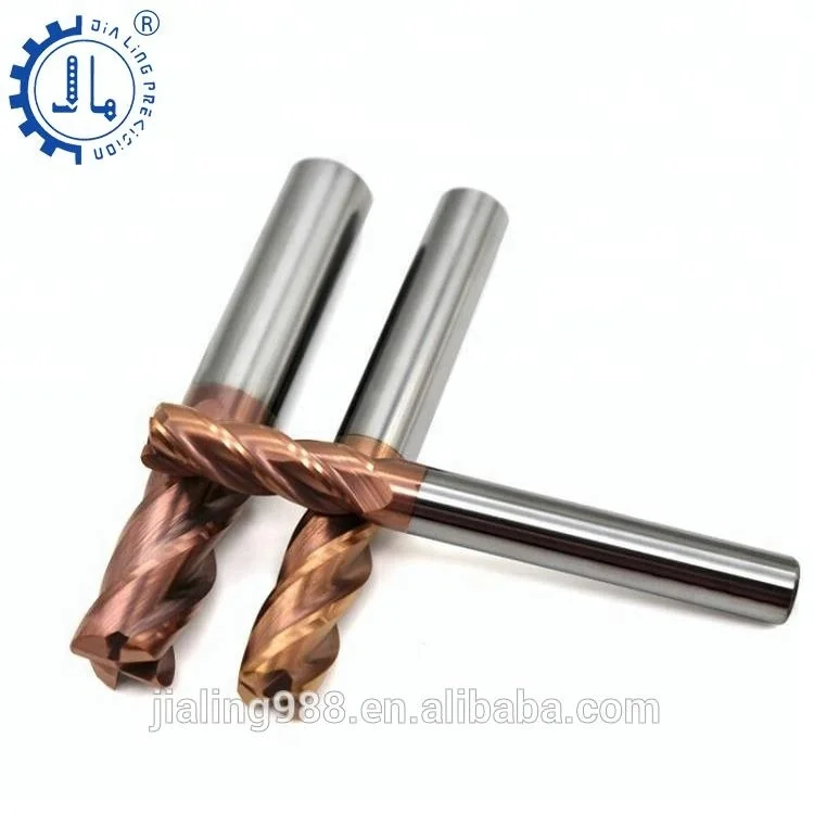 Solid carbide endmils 50mm end mills cutting tool in taiwan milling cutter 3.175 cnc end mill sharpener