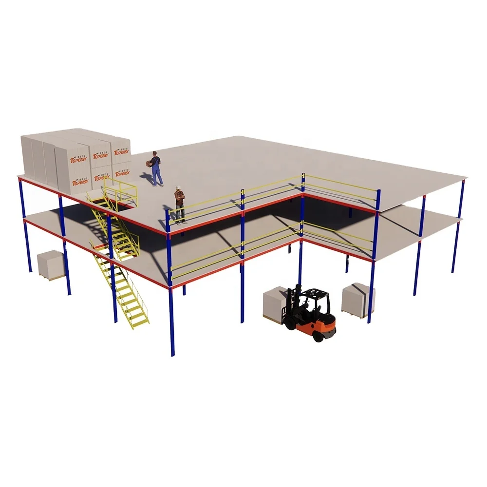 Industrial multi level q235 steel grading mezzanine floor platform