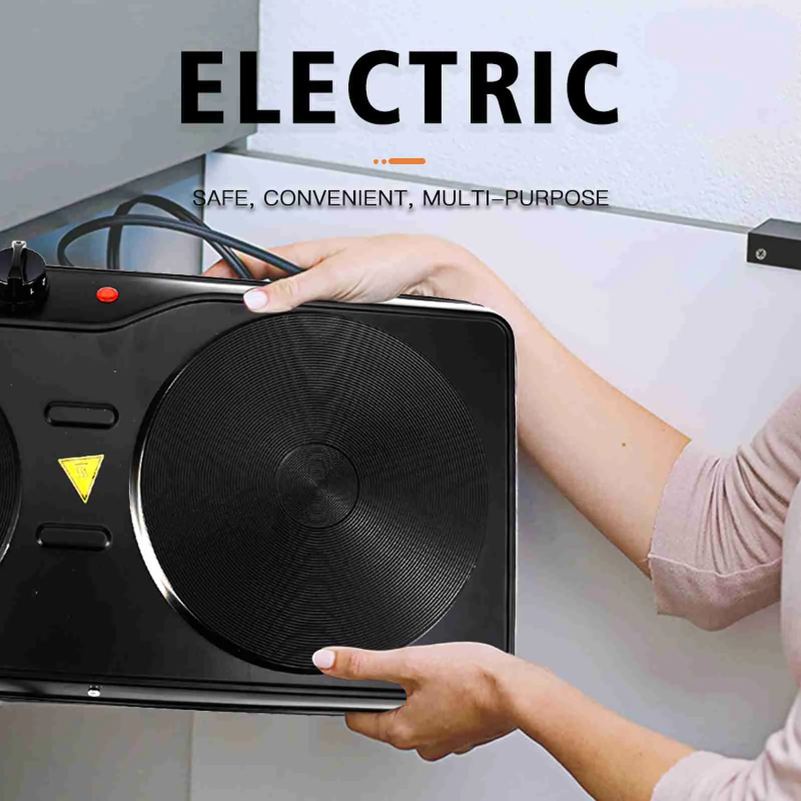 DSP Household Electric Heating Furnace Embedded Electric Heating Furnace Double Stove Desktop Electric Furnace