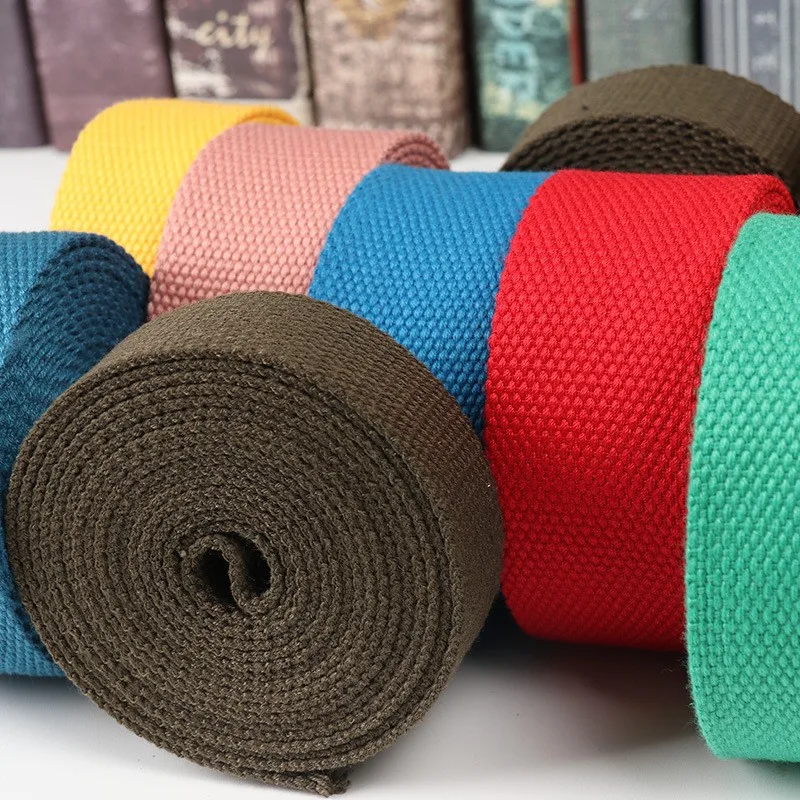 Heavy Duty Cotton Webbing 1.5 inch Cotton Webbing acrylic Jacquard tape for Stock Webbing Polyester / Cotton