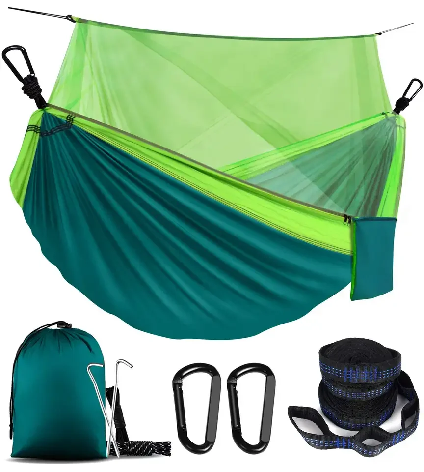 Двухместный красочный холщовый Портативный пляжный качели-кровать для путешествий уличный Сверхлегкий гамак кемпинга