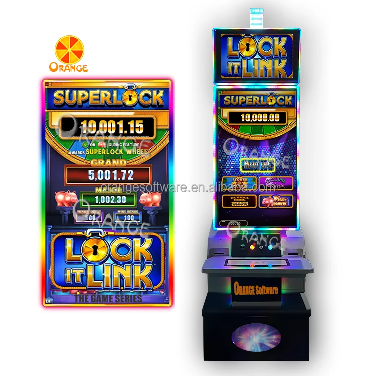 USA popular Piggy Bankin Ideck console curved vertical dual screen cabinet super lock 5 in 1 muti game board PCB game machine