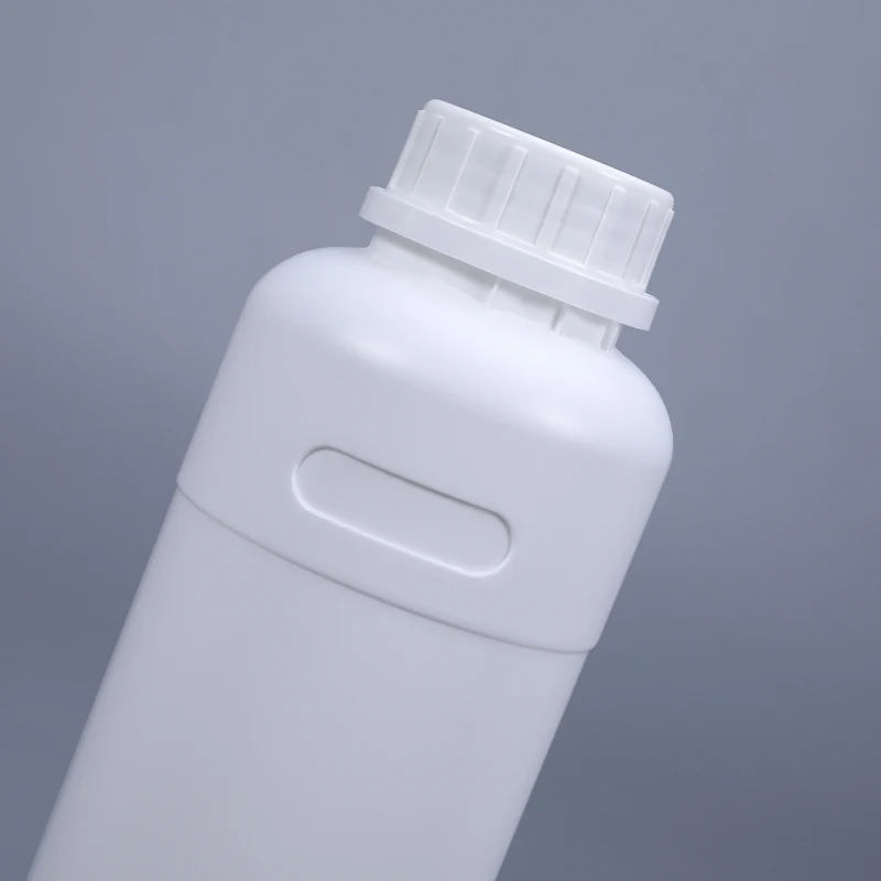 HDPE Thick Plastic 1L Blue Bottle For Anti-corrosion Chemical Fertilizer With Anti-infiltration Lid