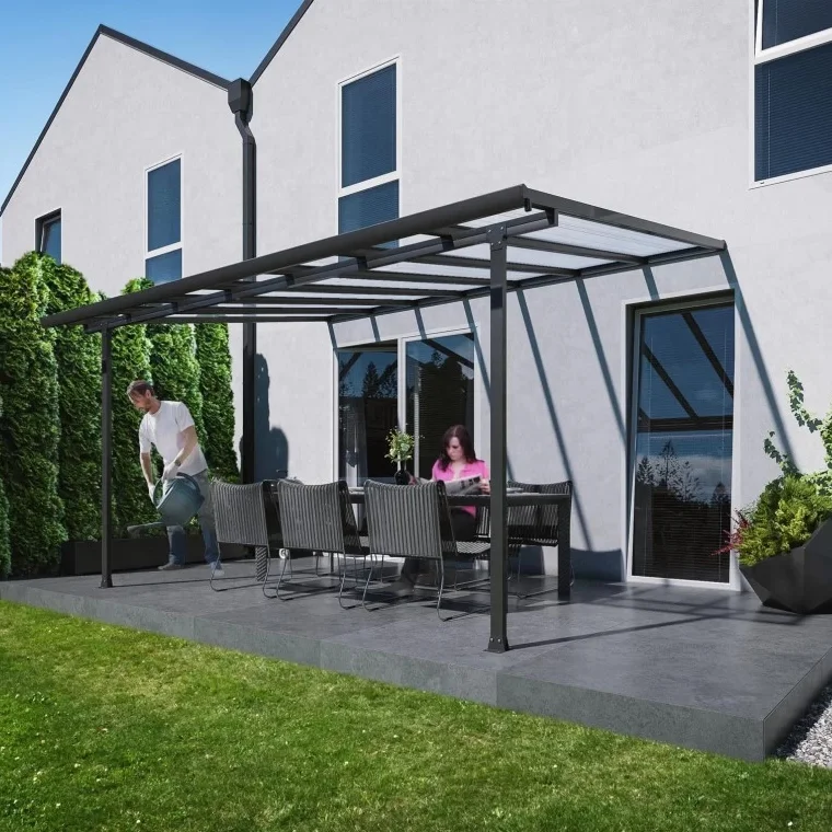 9m2 Sun Shelter tarasu garden wall mounted patio cover aluminum sunshade outdoor gazebo  patio cover canopy awnings