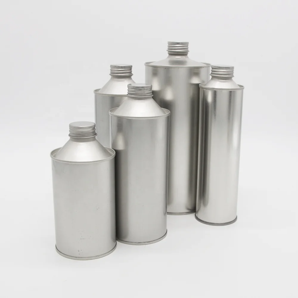 Wholesale CMYK empty brake fluid oil metal tin can