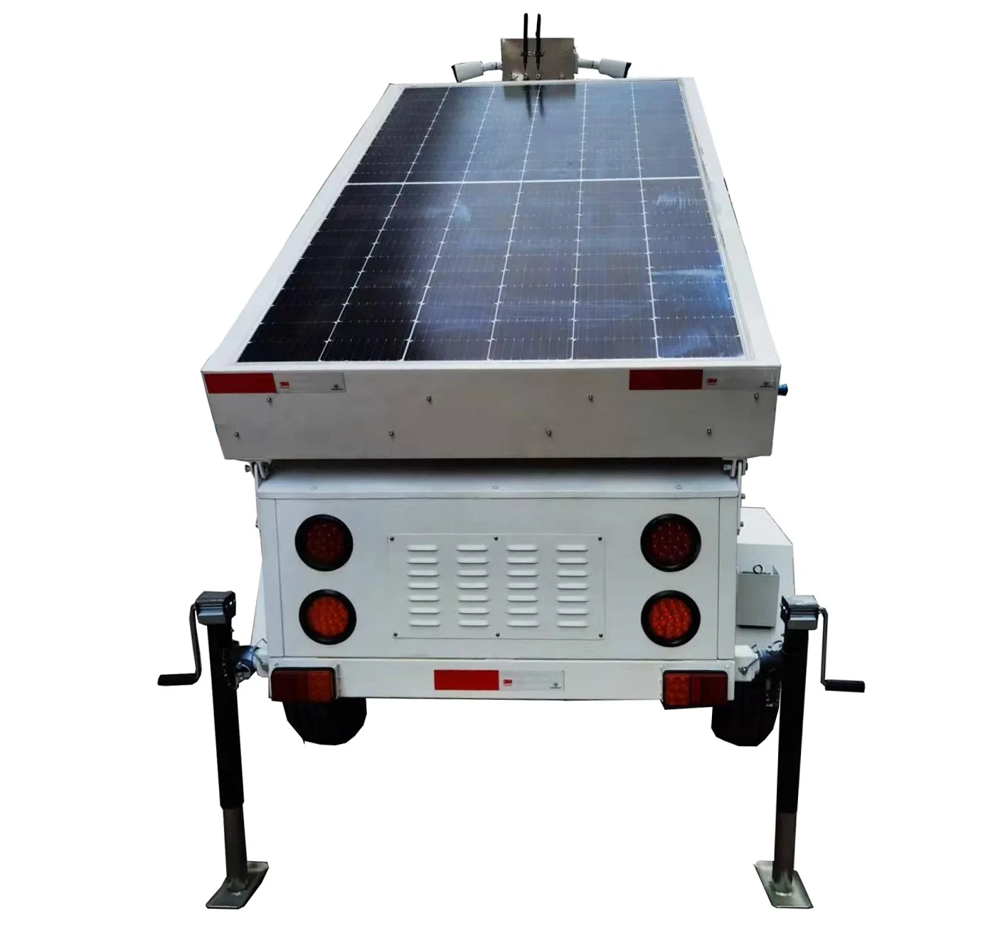 High performance DC 24V mobile video surveillance trailer with solar system for oil pipeline monitoring