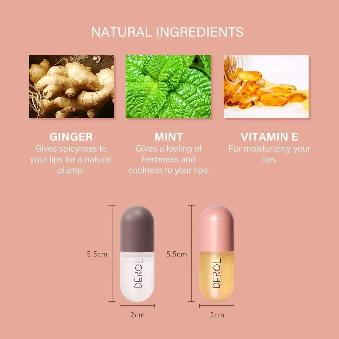 Natural Lip Plumper and Lips Care Serum Enhancer for Fuller Lip Mask Beautiful Fuller, Hydrating & Reduce Fine Lines