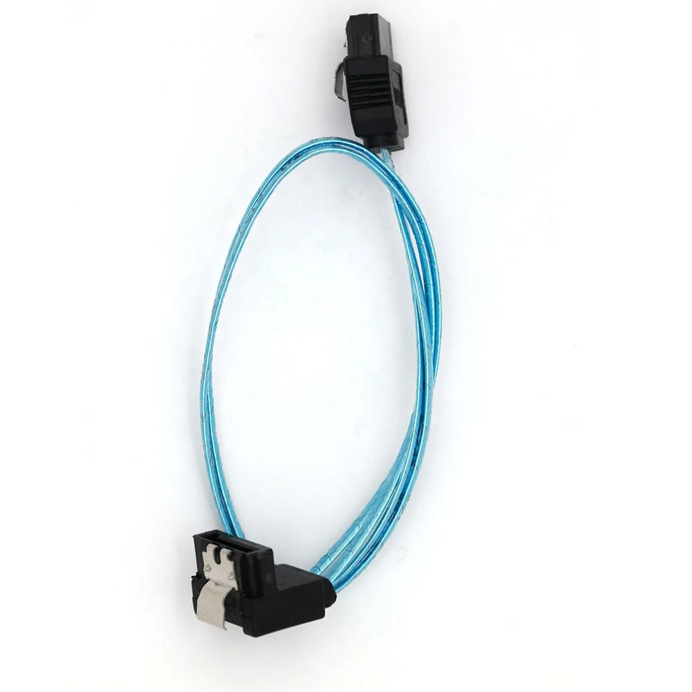 Custom sata 3.0 Solid State Hard Disk Serial Data Cable Multi-Color Multi-Spec Flexible Sata Hard Disk Fast Transmission Cable