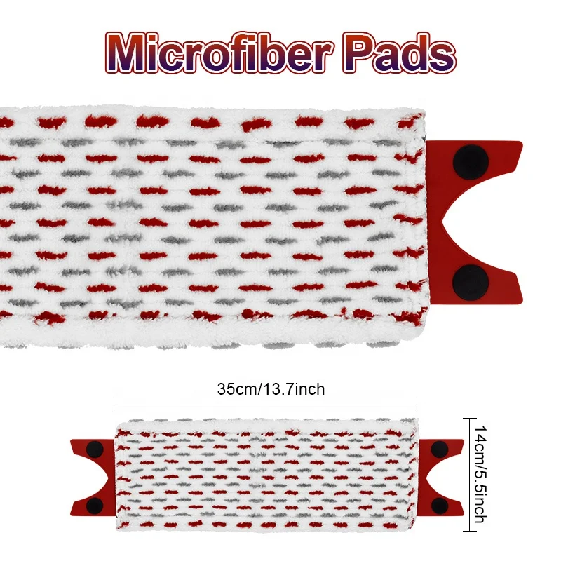 China Hot Selling Cotton Mop Refill Rags Suitable for Vileda Ultramat 2in1 36*14cm Microfiber Mop Pad