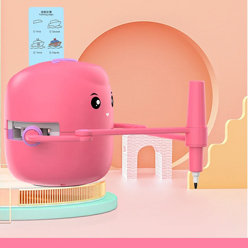 Painting Math Toys Themes Pictures Drawing Robots Technology Boy Girl Automatic Painting Learning Art Training Machine Toys