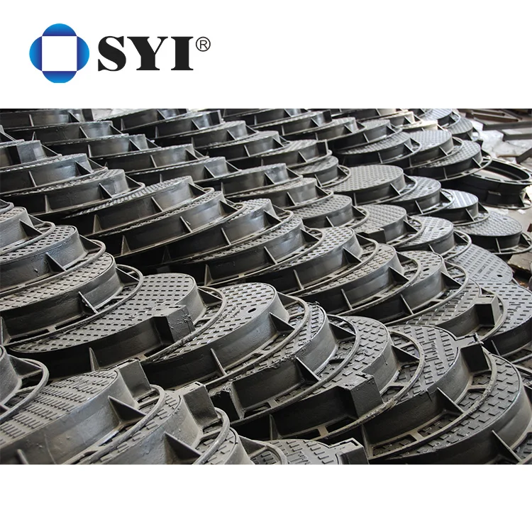Customize Water Road Application Resin Sand Casting Well Manhole Cover Manufacturer