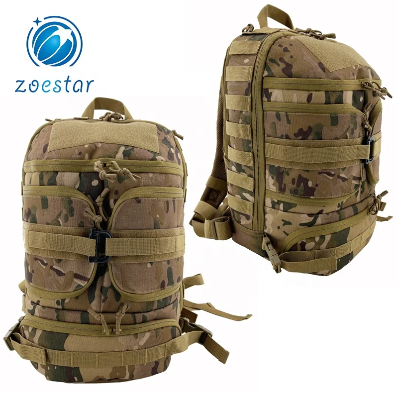 Multi-pockets Outdoor Tactical Camo Assaults Rucksack Gear Training Rang Day Pack Gun Bag Backpack