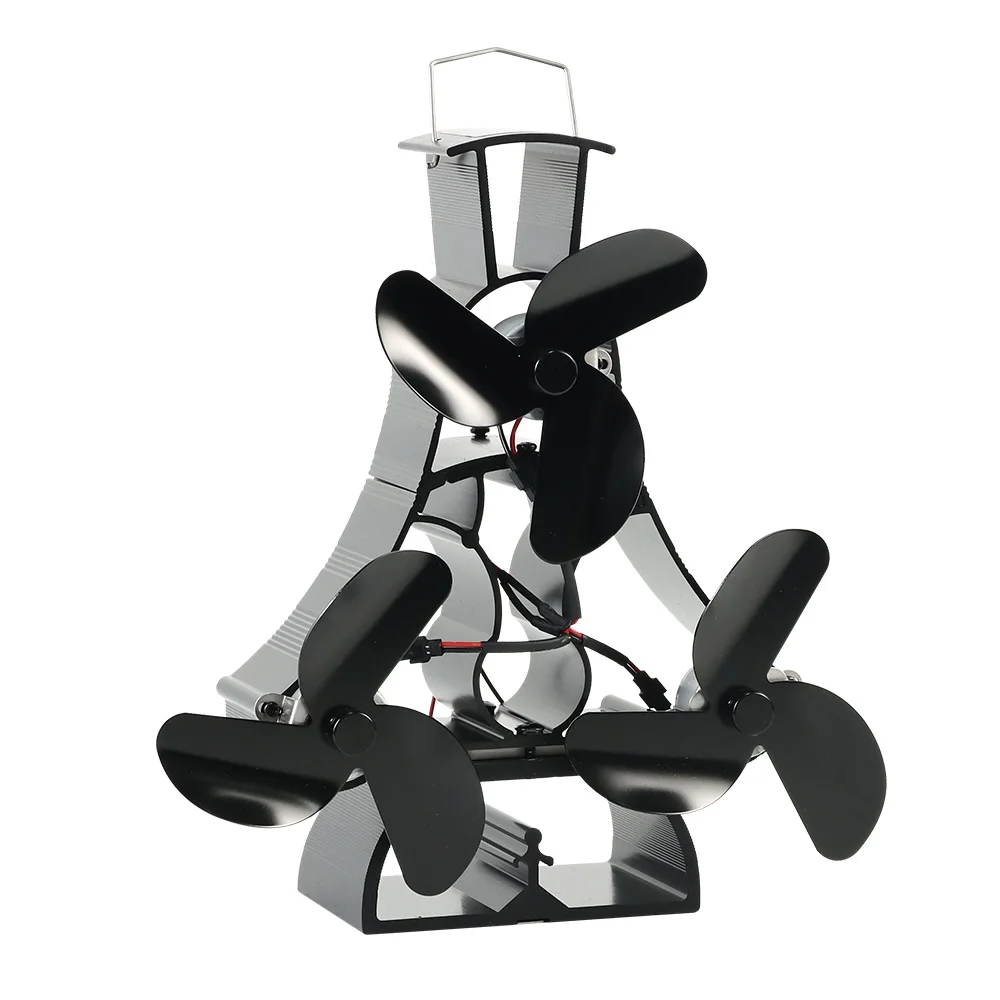 9 Blades No Electricity Stove Fan Heat Energy Fireplace Fan With Home Fireplace