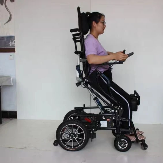 Electric standing wheelchair electric reclining wheelchair driving on the ground electrically for disabled elderly-BZ-TH305-1