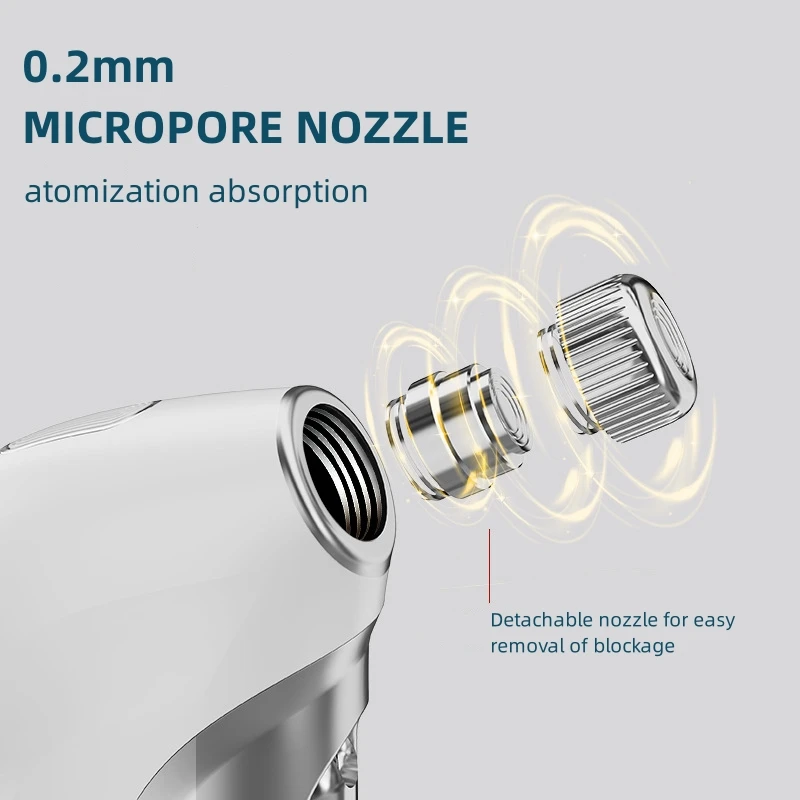 Professional Portable Mini Cordless Spray Gun Oxygen Jet Facial Machine Makeup Manual Airbrush Compressor Oxygen Injection