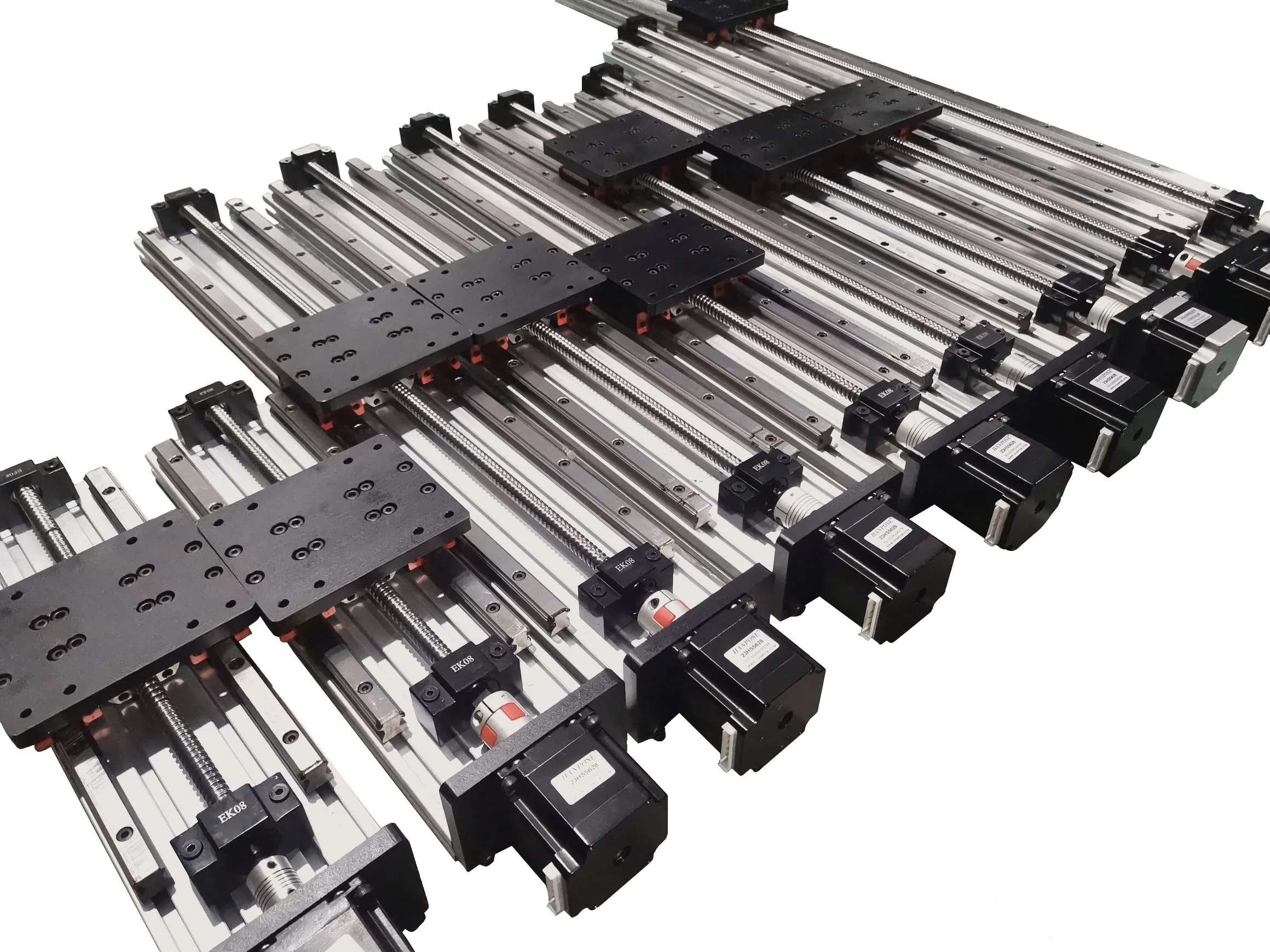 57 nema motor length 200mm High precision HGR double guide ball screw linear module  HPV6 CNC sliding table can be customized