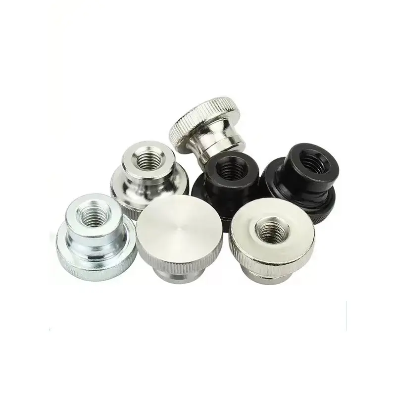 blind /through hole M3 M4 M5 M6 Stainless steel large flat head shoulder hand nut step high head knurled thumb nut