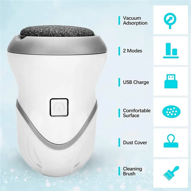 Automatic Electric Vacuum Micro 3D Pedi Vac Dead Skin Calluses Scrubber Grinder Pedicure Tools Set Feet File Foot Callus Remover