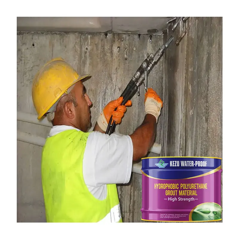 KEZU Hydrophobic Polyurethane Grouting Material for Concrete Anti-seepage and Plugging