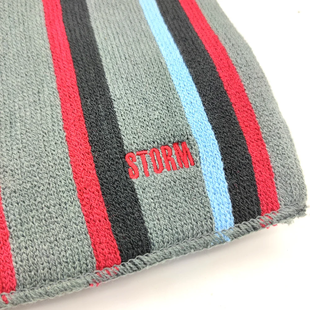 knitted scarf for women acrylic scarf winter blue plain jacquard scarves knitted embroidered