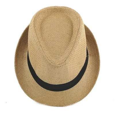 
L621 Fashion Womens Mens Unisex Fedora Trilby Cap Summer Beach Sun Straw Panama Hat 