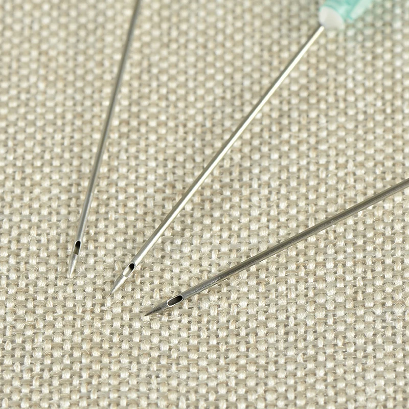 Customise Single use stainless steel tubing 1 2 handle Disposable Sterile acupuncture needles with tube