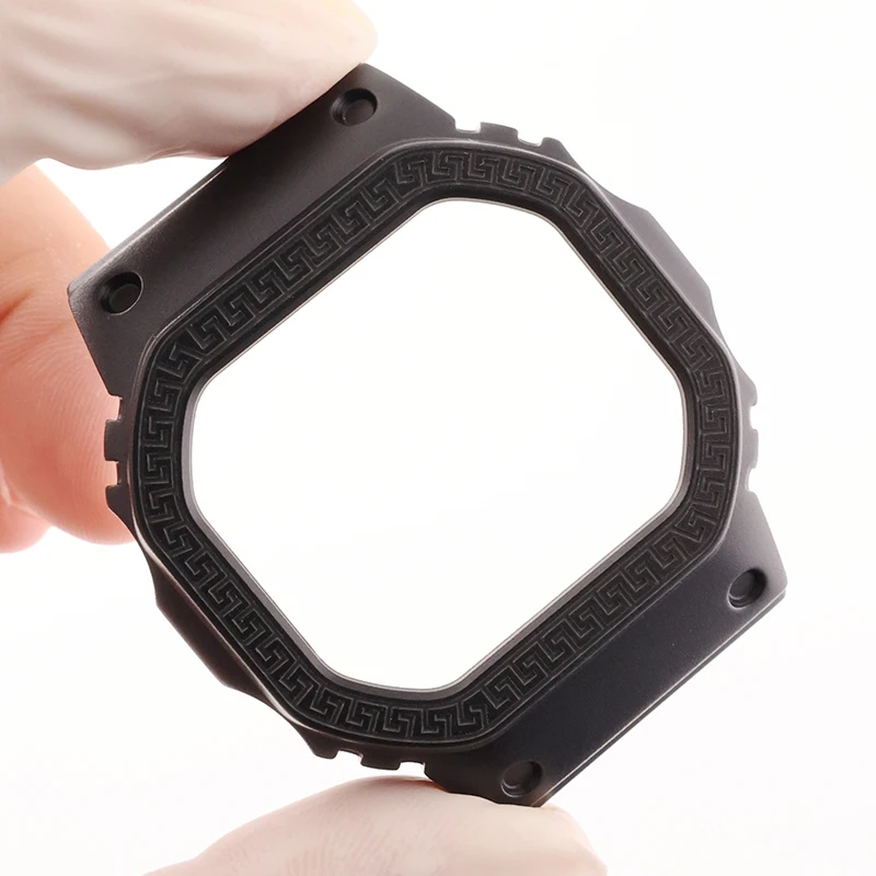 Giencreatives 2022 delicacy sliver 316Lsteel modified watchcase band parts for Casio Gshock DW5600 replacement accessories case