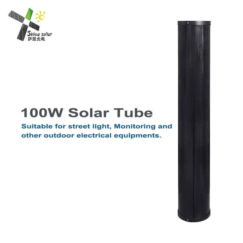 custom Cylindrical panel 55w 90w Sunpower cell Solar pv Module solar panel for solar light