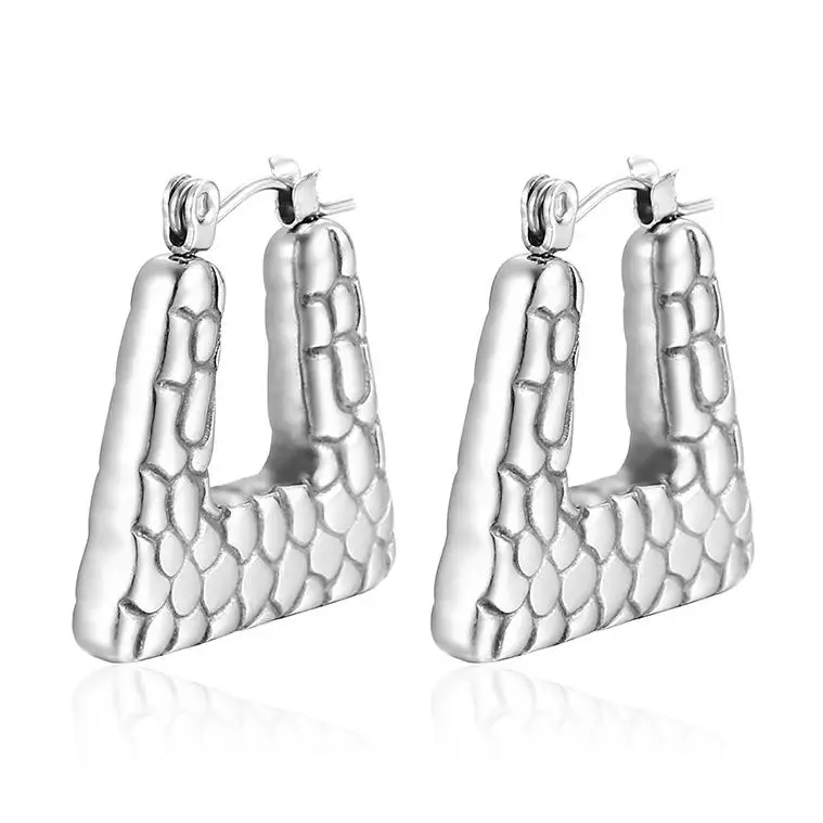 Stainless Steel AlloyFashion Jewelry Earrings arete chapa de oro Rhinestone Initial Zodiac Sign Vintage Clay Chrystal Earrings