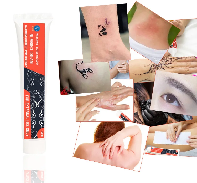 Tattoo cooling Cream 120 ML Topical Cream painless Gel for Multifunction  skin repair pain relieve cream