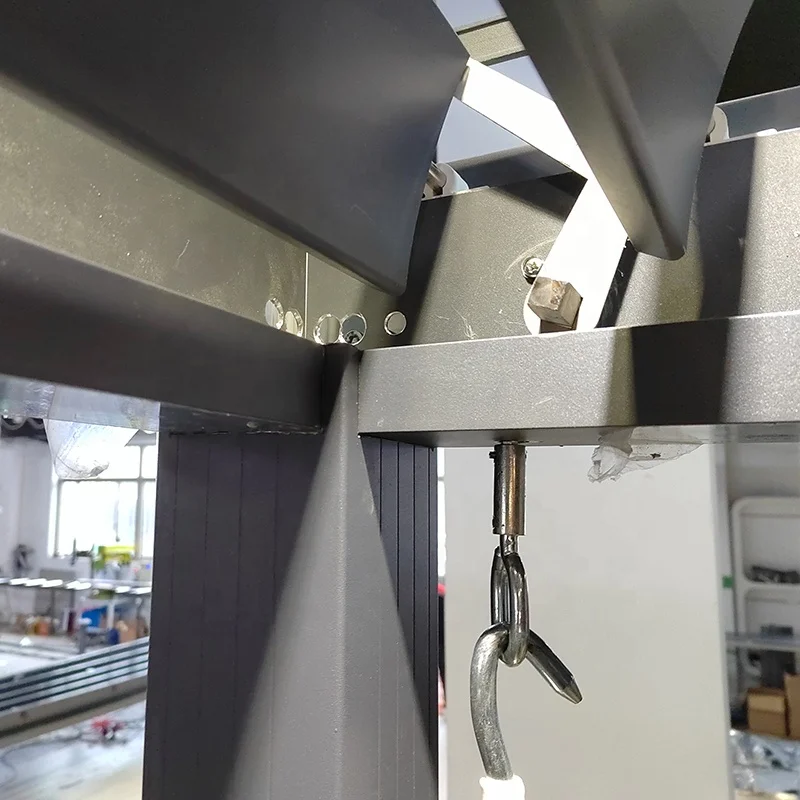 SUNC Modern Rainproof Aluminium Louvered Roofs Pergola With Screens and Lights with Screens and Lights Outdoor Aluminium Pergola