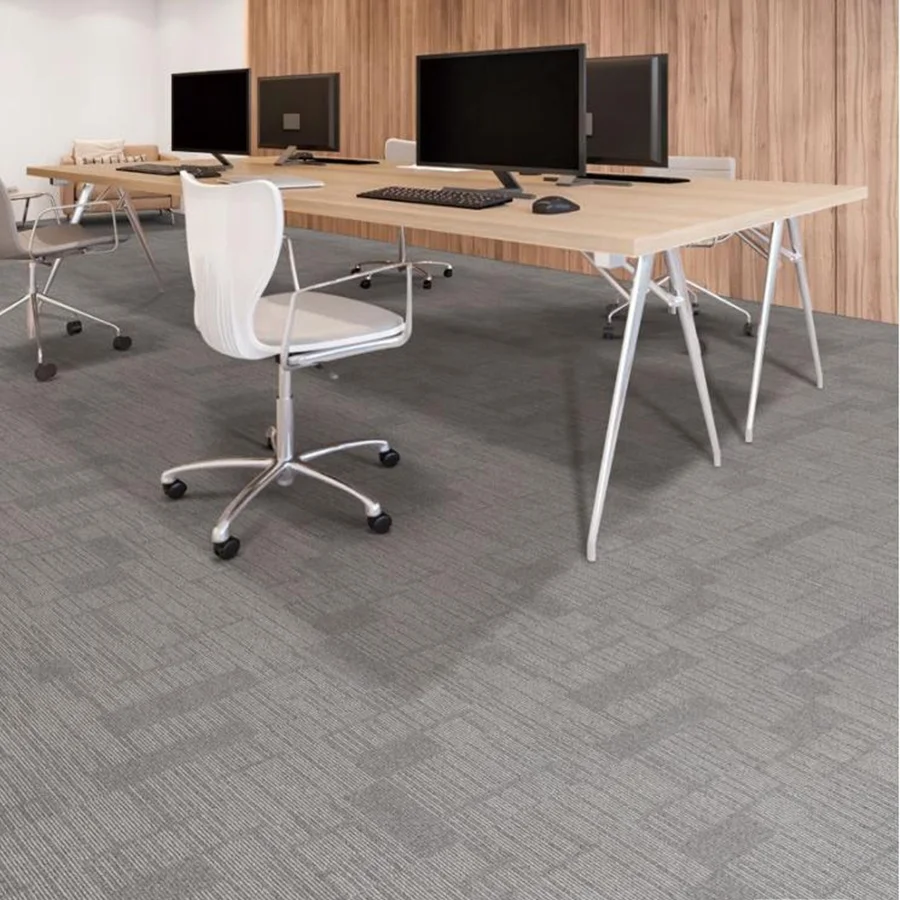 High quality bitumen carpet tile office commercial carpet tile manufacturer multi color 50*50 carpet tile for sale