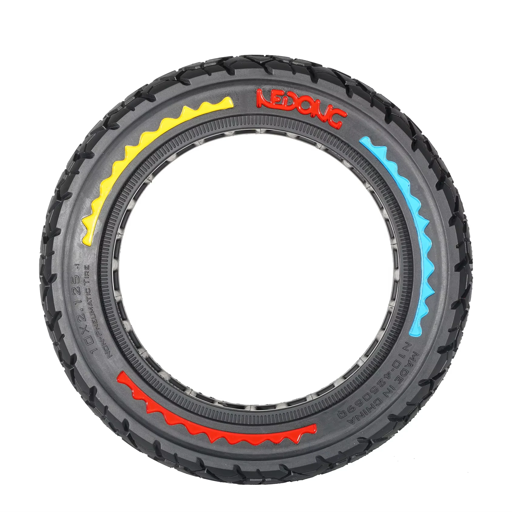 10x2.125 E-scooter Tires Anti Flat Off-road Solid Tire M365 Scooter Parts Accessories Scooter 10 Inch Offroad Tires